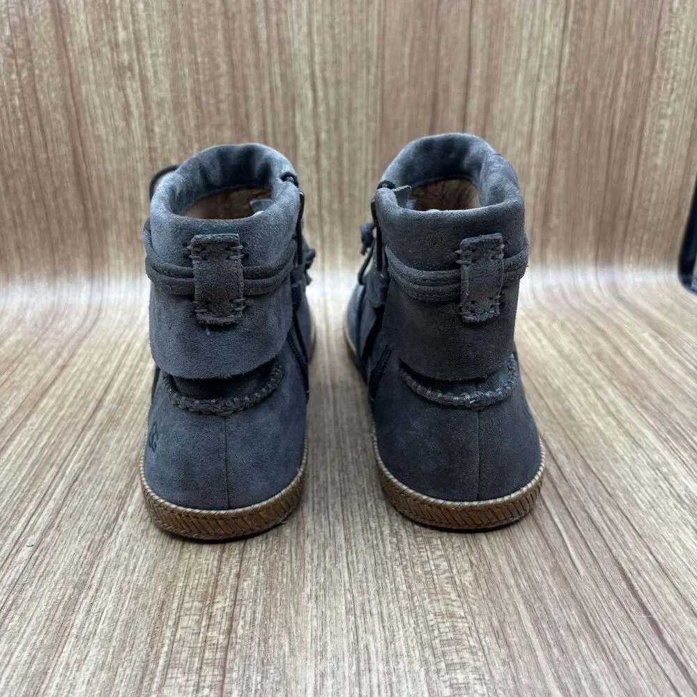 UGG AUSTRALIA Womens SZ 7.5 Soft Suede ANKLE Boot 1019129 Taupe Gray